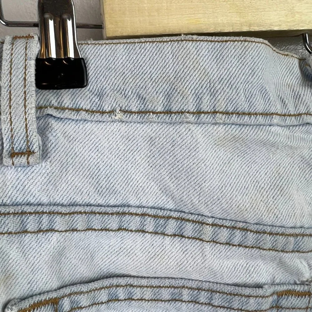 VTG Levi's 521 Jeans Womens Size 8 Floral Applique 90s 1994 Light Wash High Rise - Picture 11 of 15